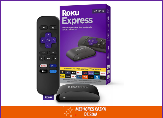 Melhor Roku Express: O Dispositivo de Streaming para TV HD/Full HD compatível com Alexa